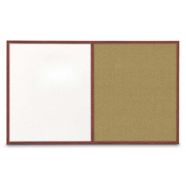 Enclosed Corkboard, 3 Door, 96"x48", 4" Fra